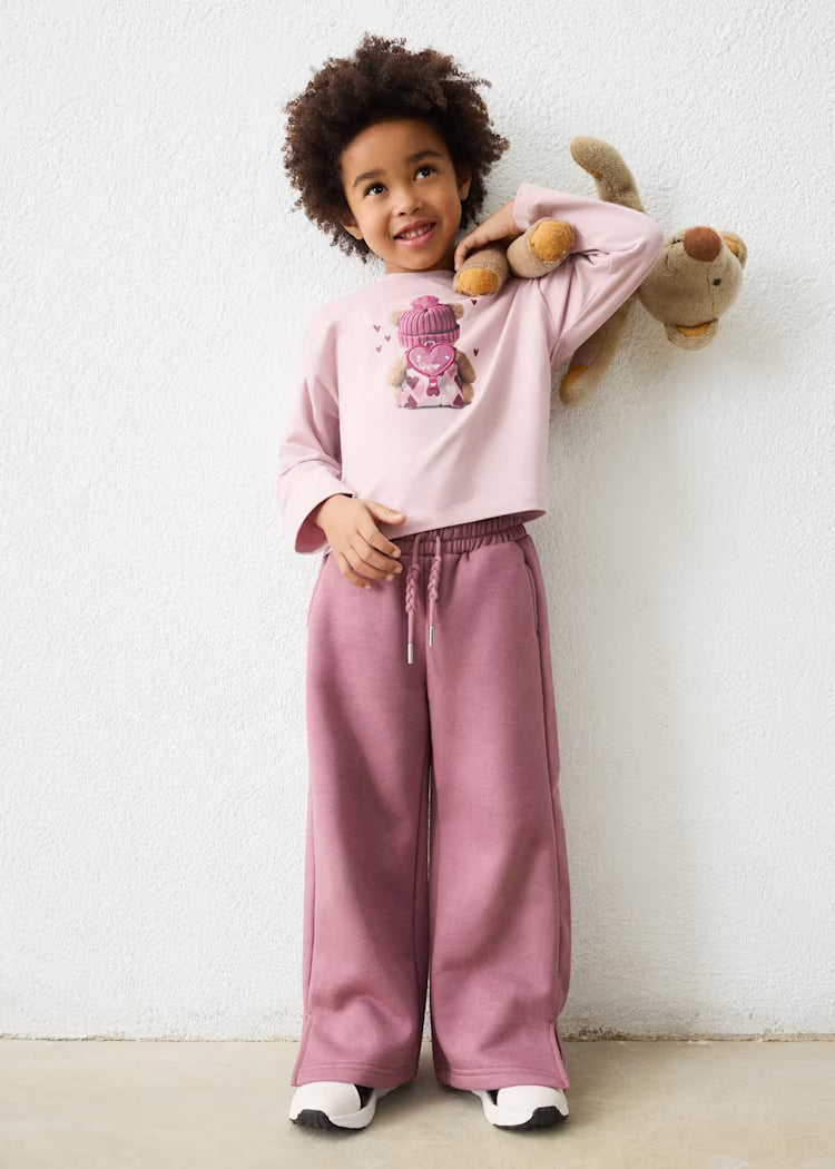 Pantalon chándal felpa niña