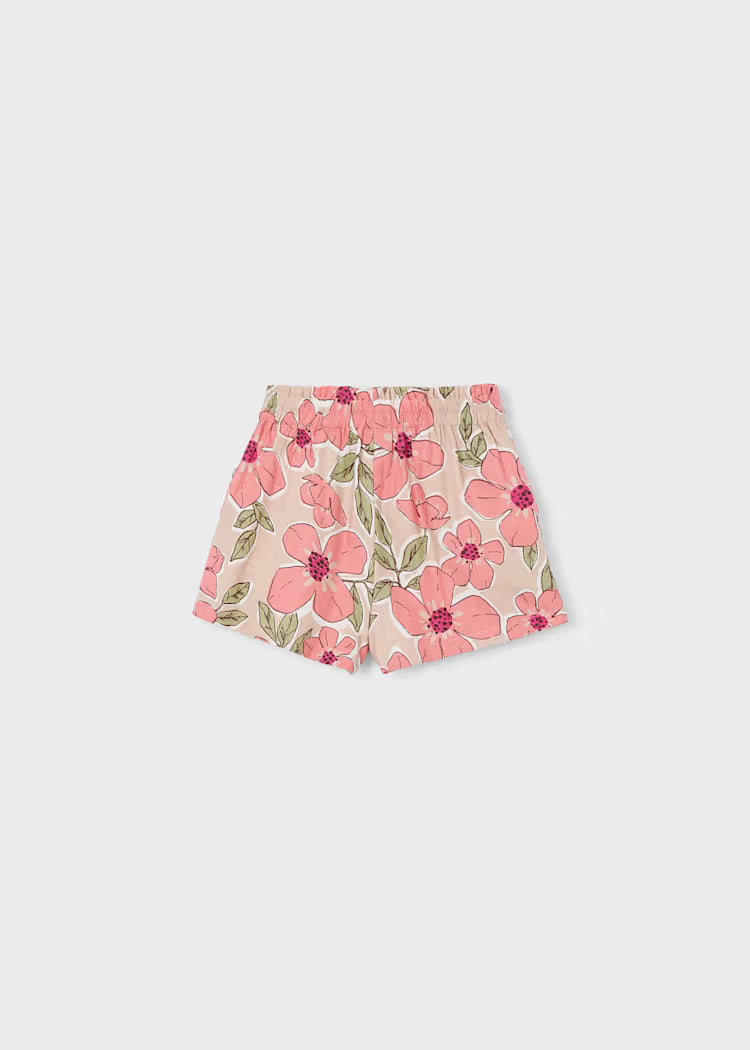 Pantalon corto estampado niña