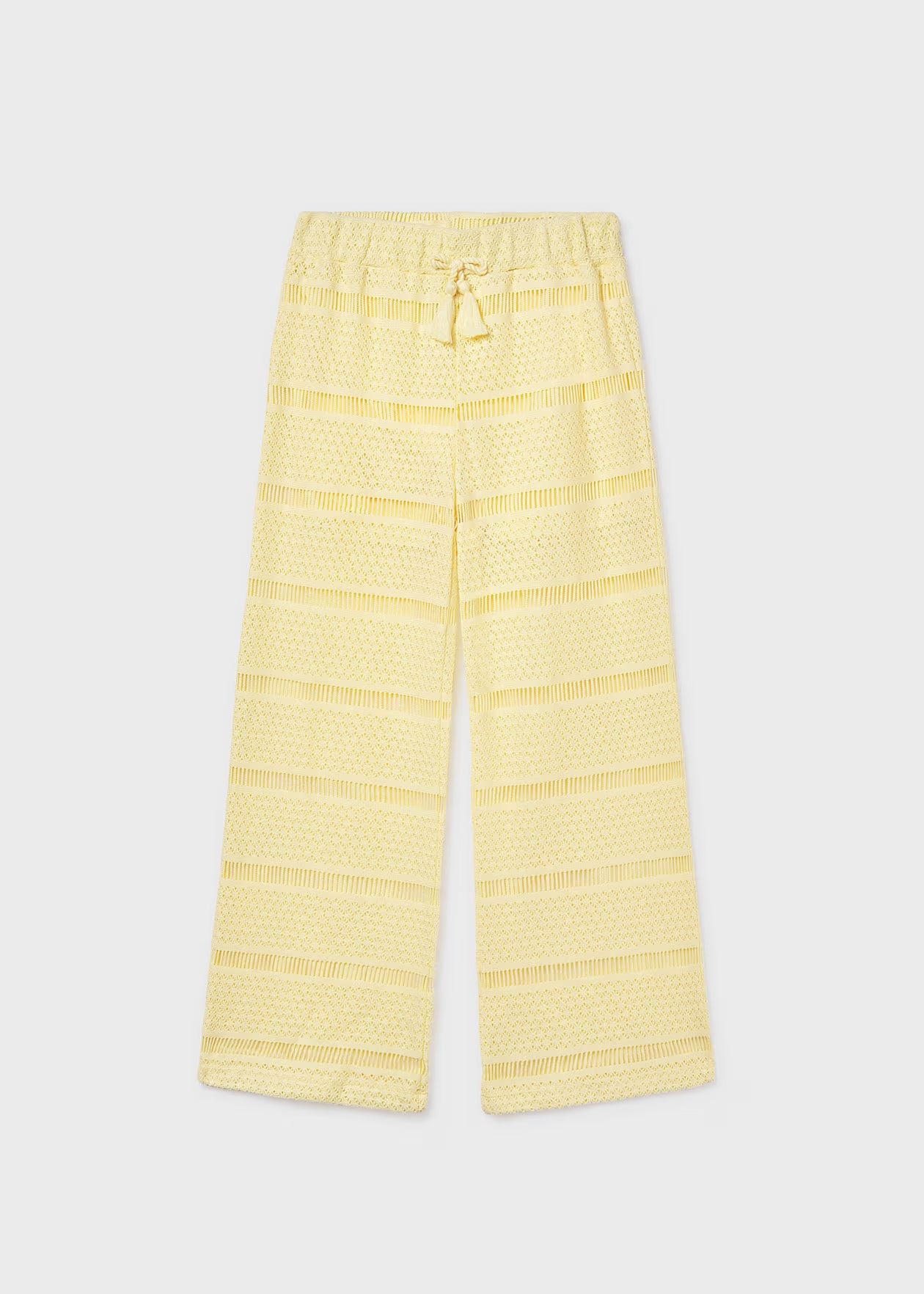 Pantalon largo tipo crochet