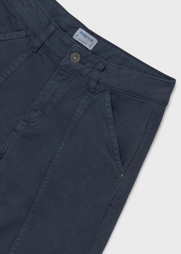 Pantalón Largo Sarga Wide Leg