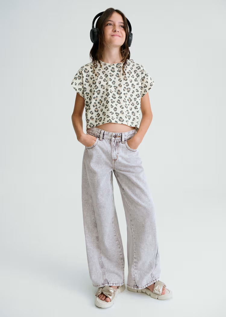 Pantalon largo tejano wide le
