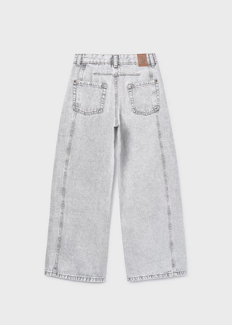 Pantalon largo tejano wide le