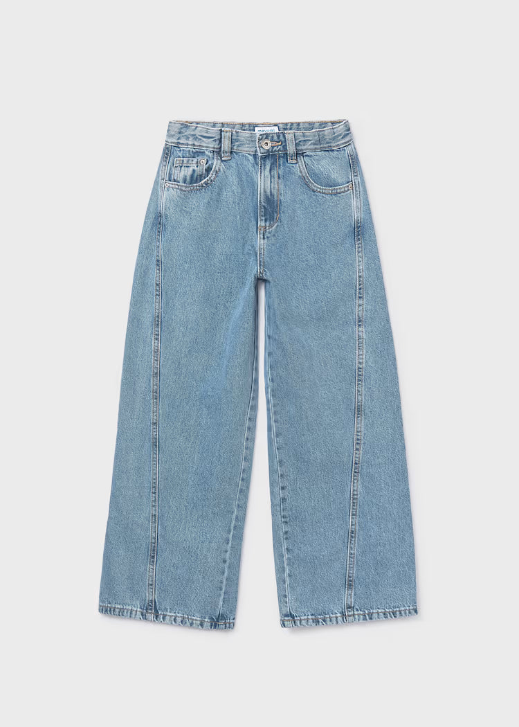Pantalon largo tejano wide le
