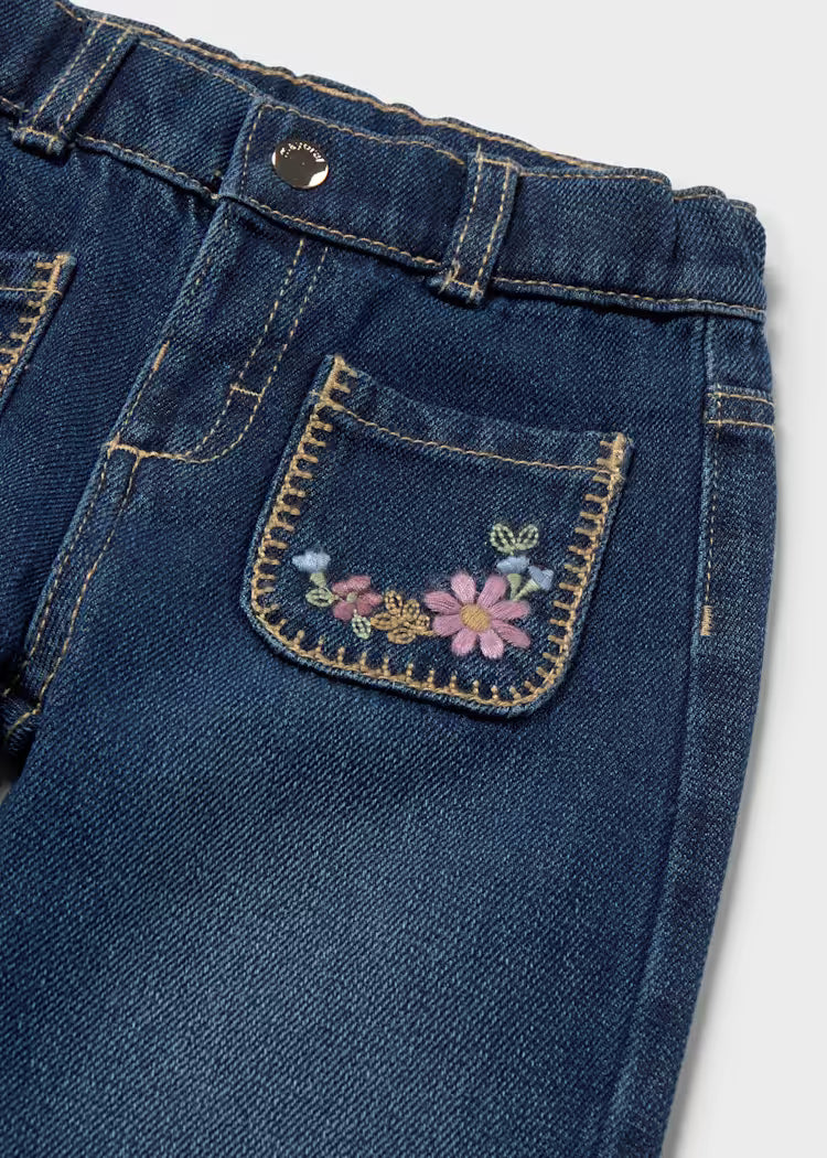 Pantalon tejano fantasia bebé niña