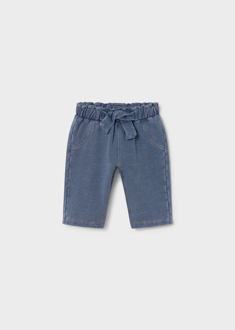 Pantalon denim bebé niña