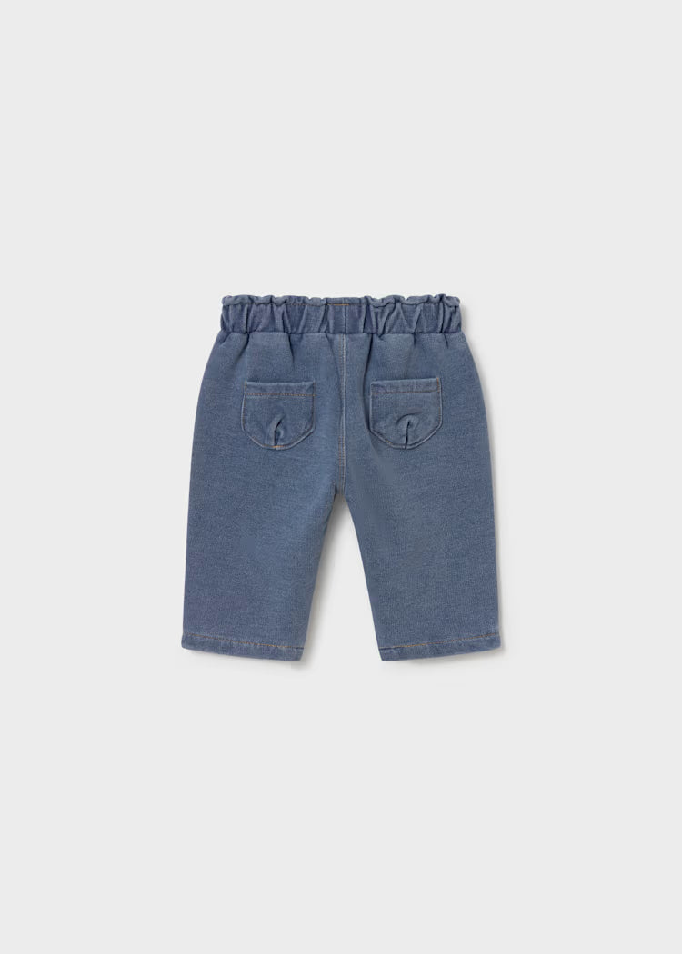 Pantalon denim bebé niña