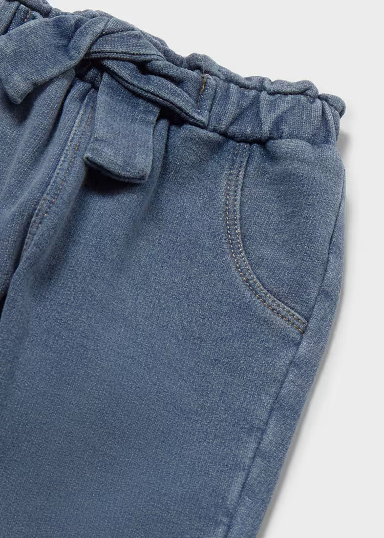 Pantalon denim bebé niña
