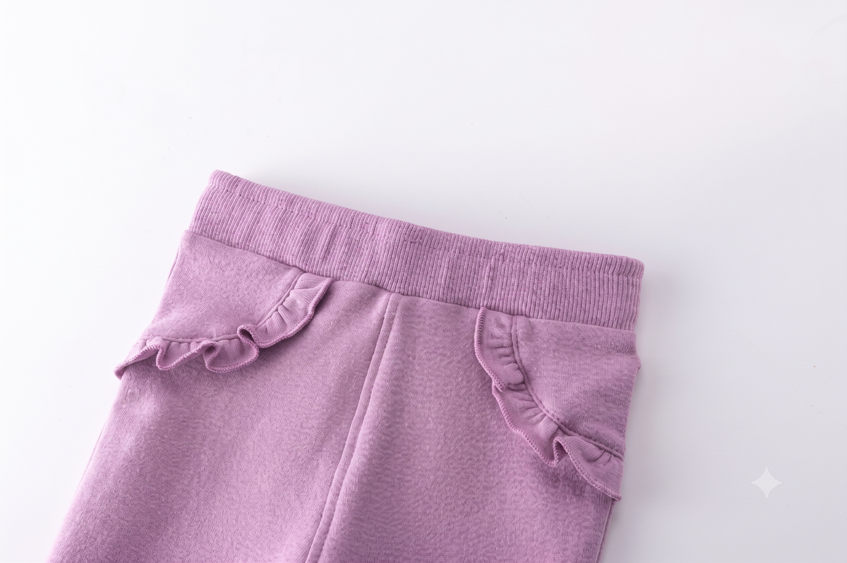 Leggings Con Detalle De Flores Bordadas