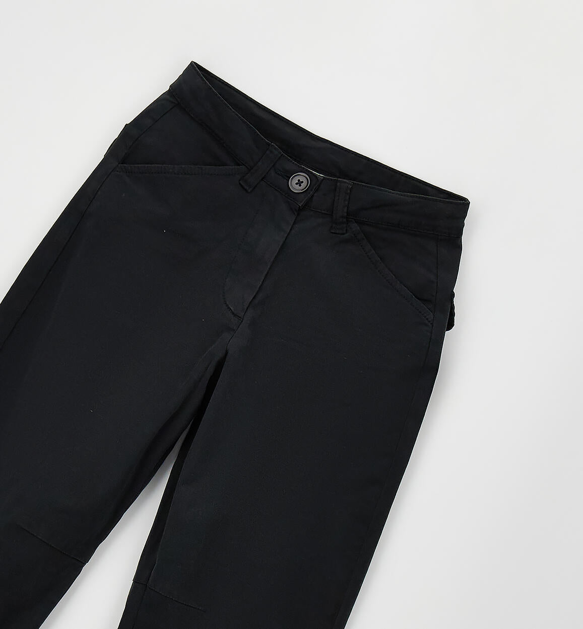 Pantalón largo de tejido corte mom fit
