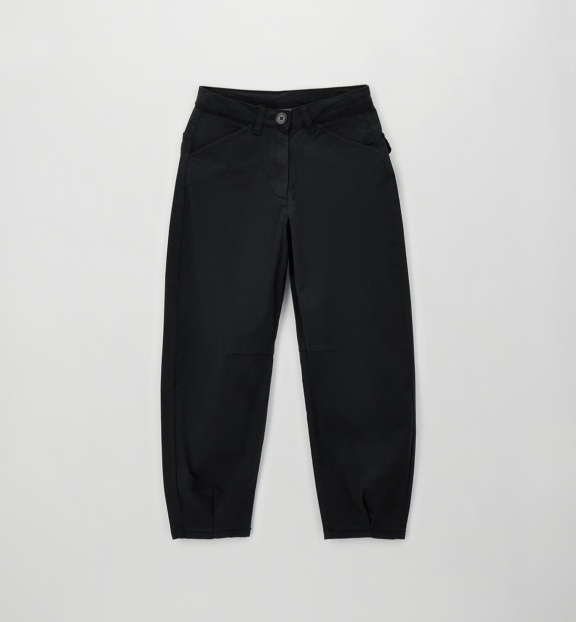 Pantalón largo de tejido corte mom fit