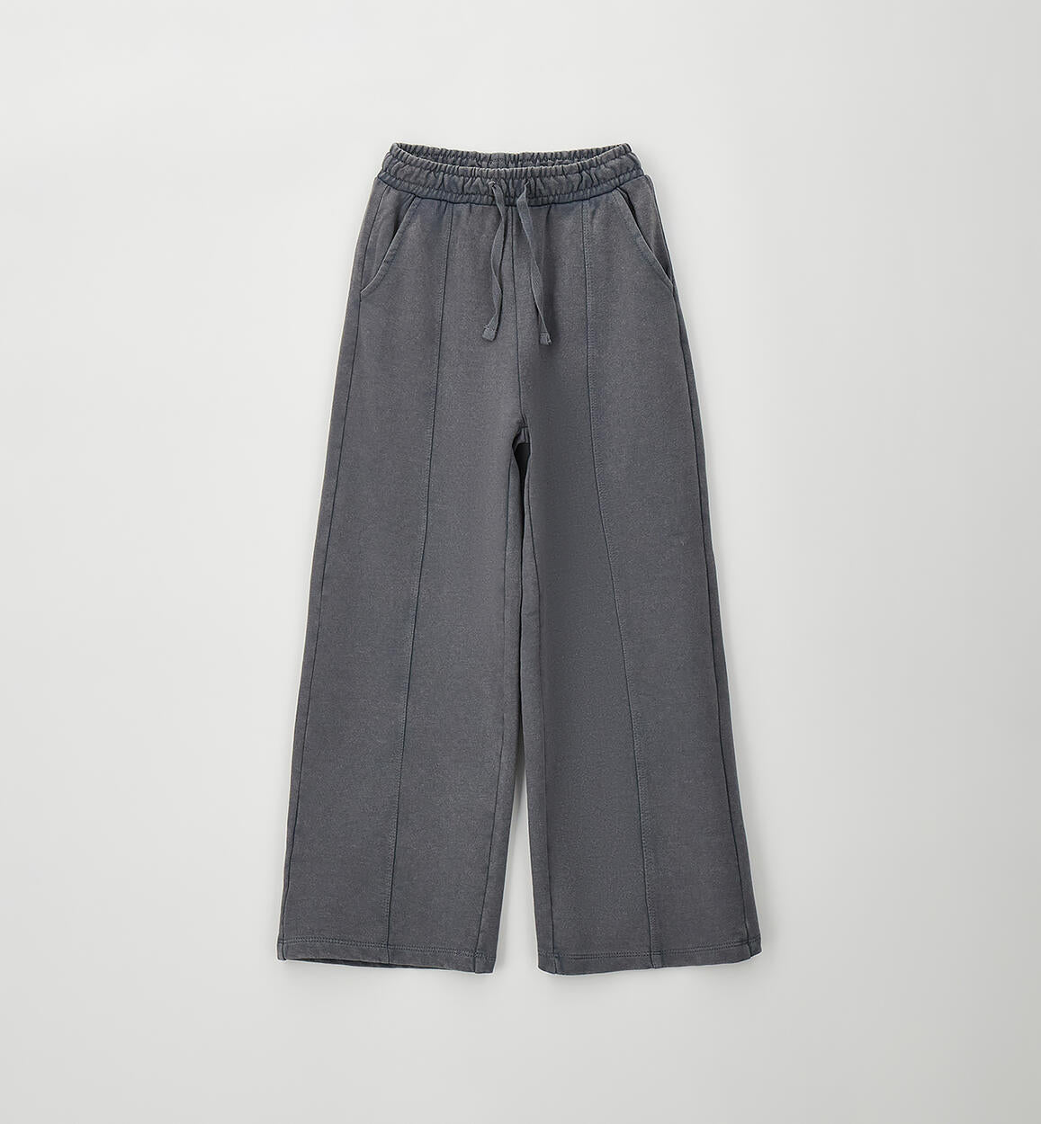 Pantalón largo punto liso corte recto