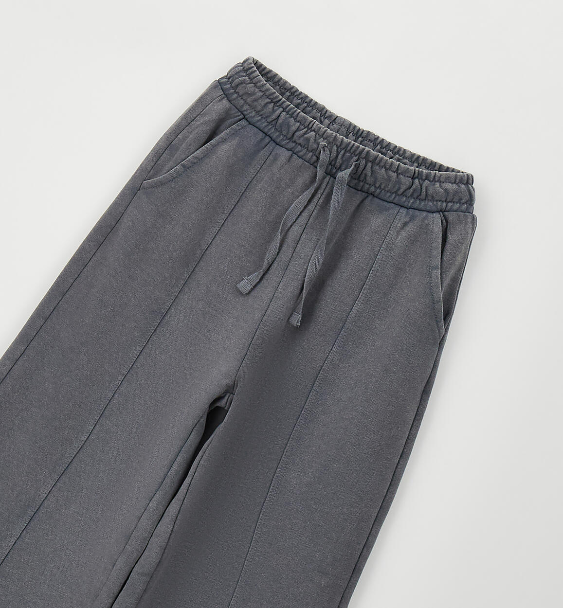 Pantalón largo punto liso corte recto
