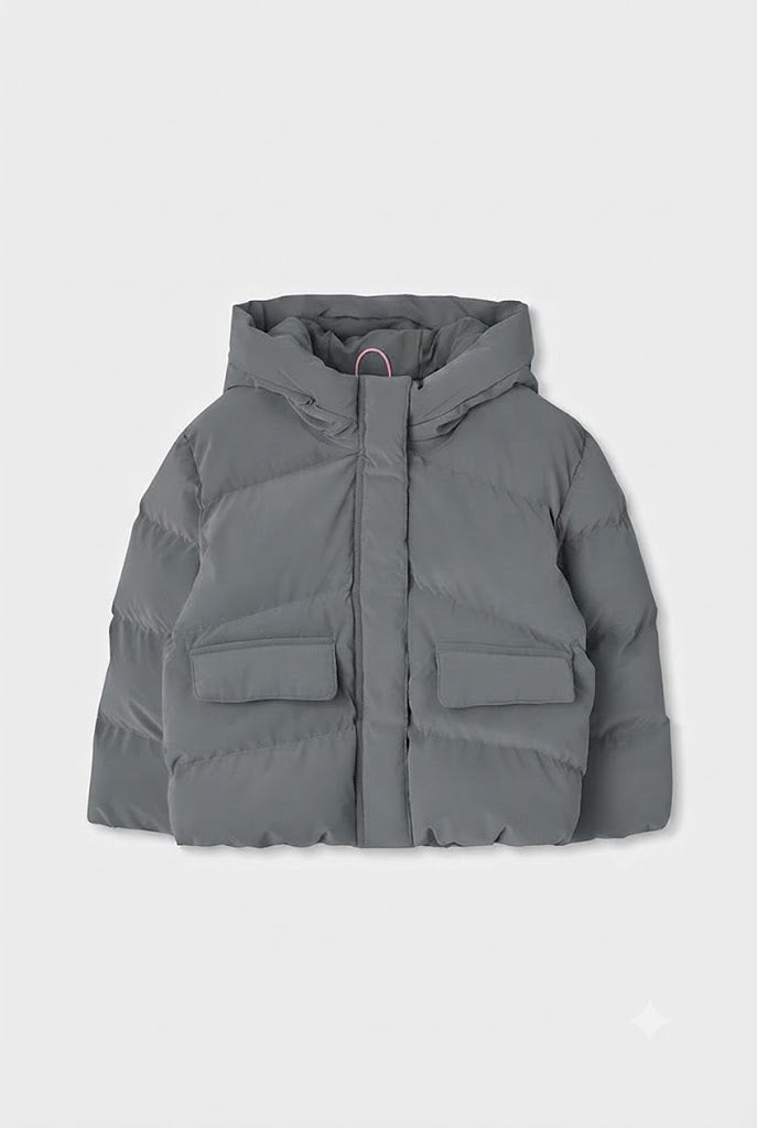 Parka tejido técnico de niña
