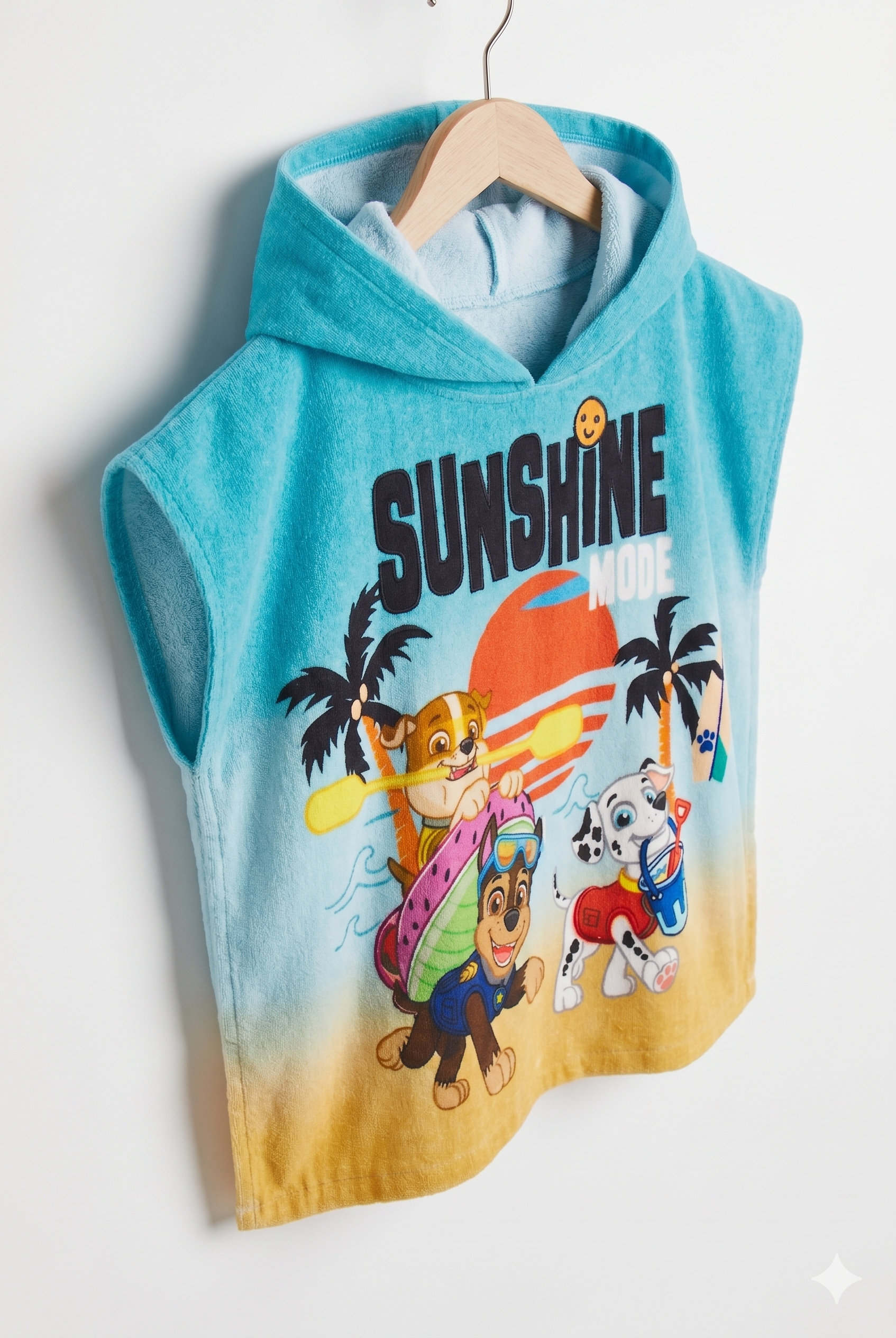 Poncho playa microfibra Paw Patrol unisex