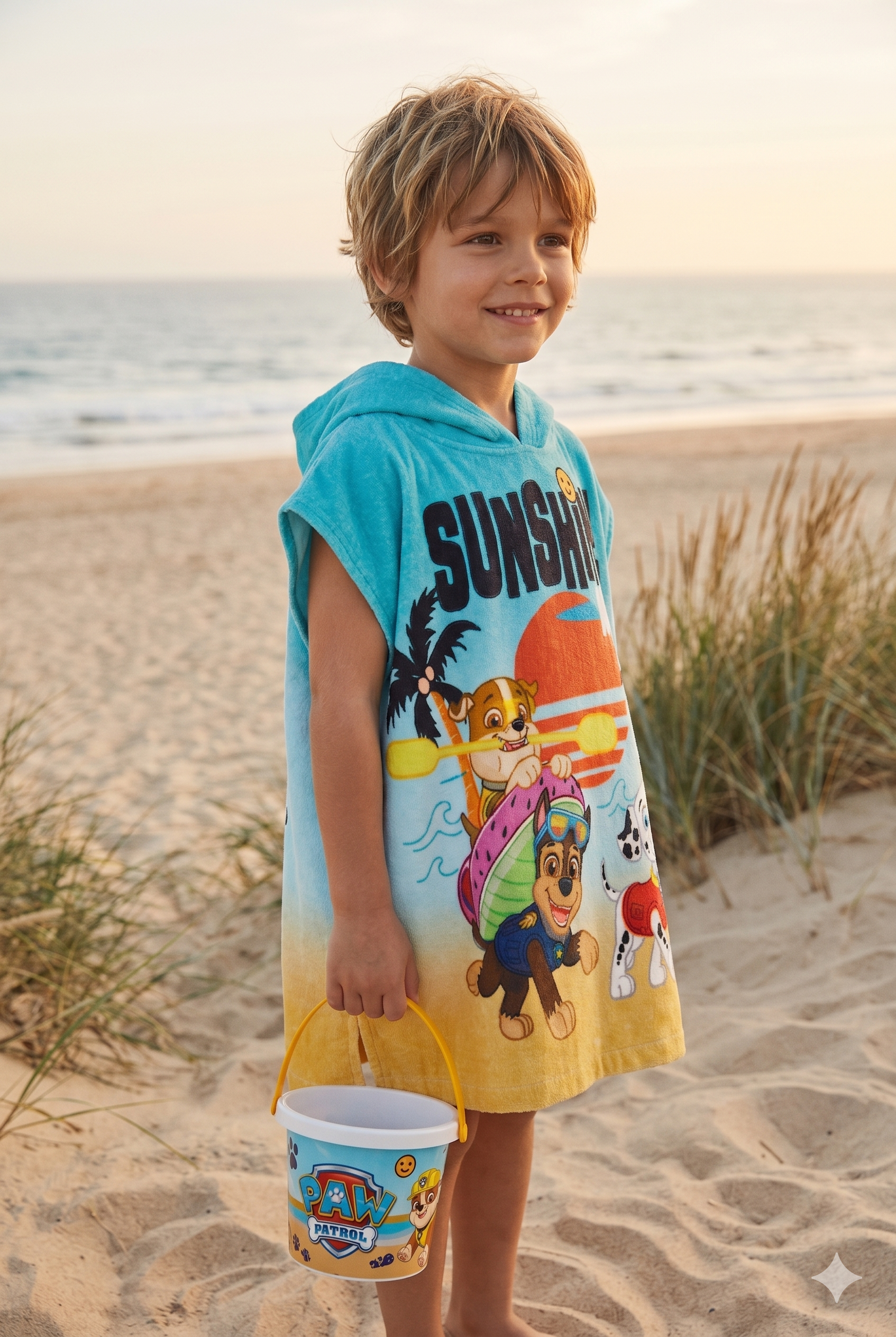 Poncho playa microfibra Paw Patrol unisex