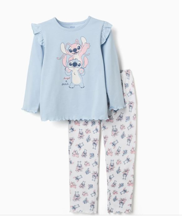 Pijama Stitch de manga larga niña