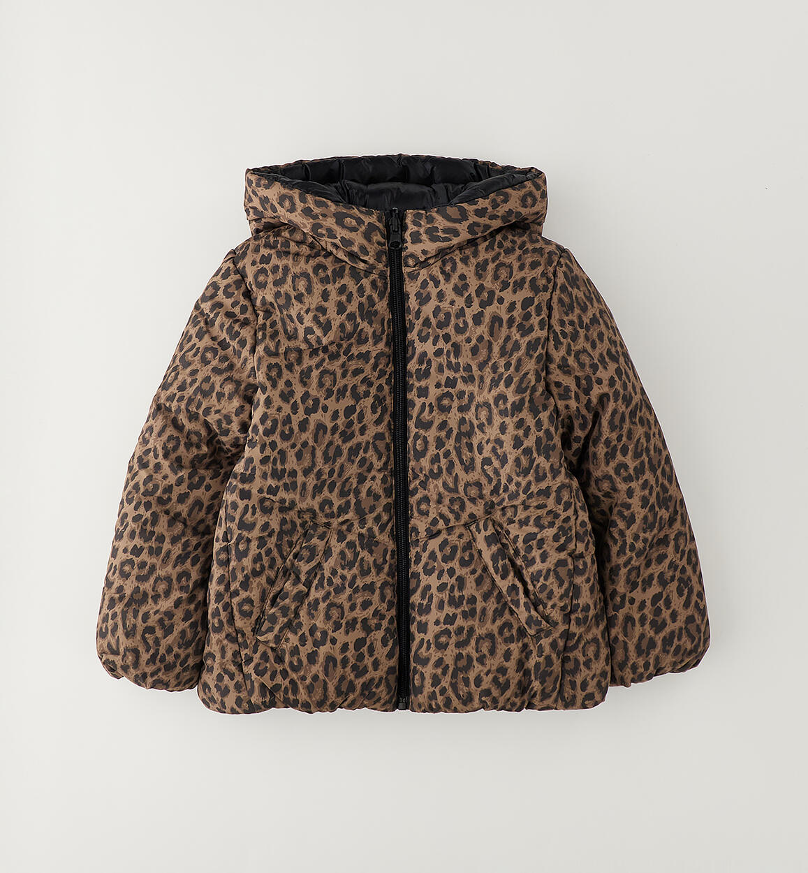 Chaqueton reversible tejido térmico estampado animal print