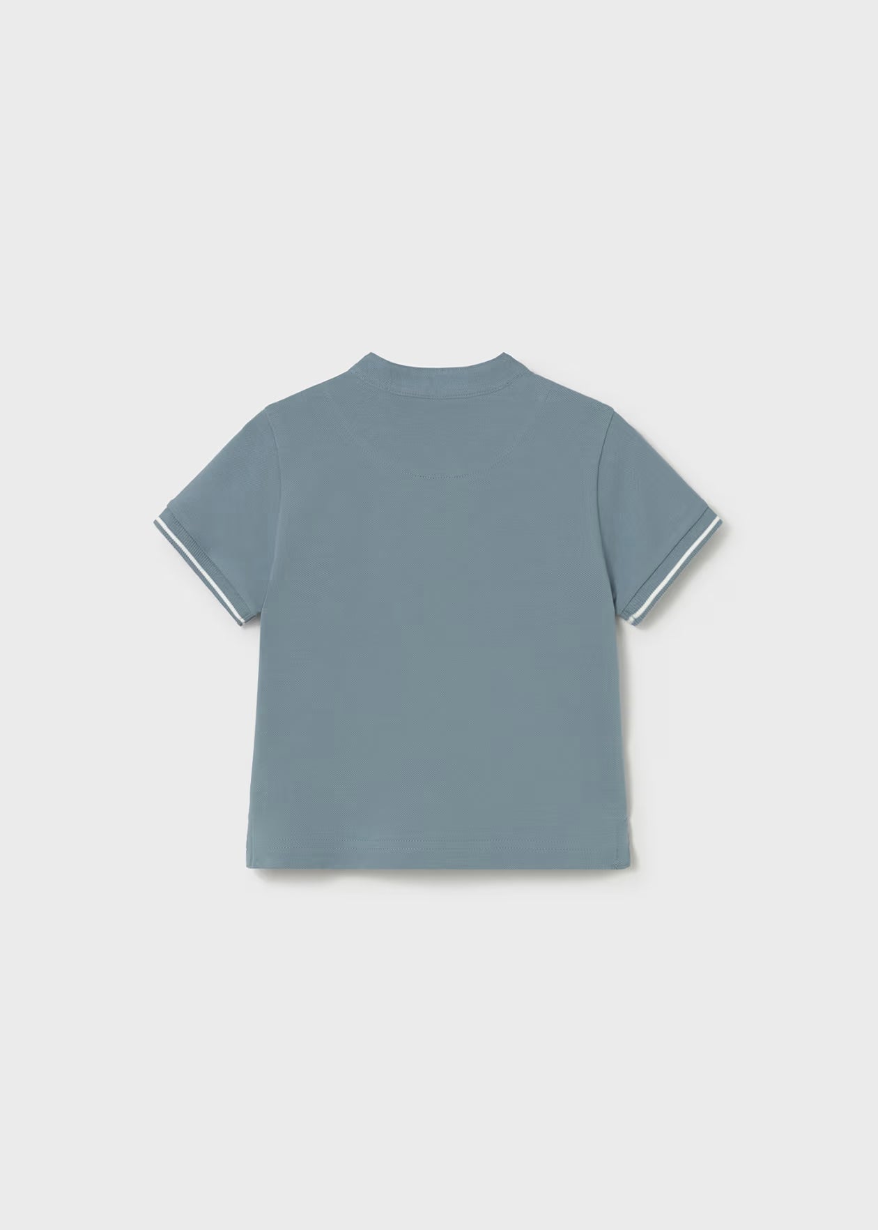 Polo bebe niño manga corta cuello mao