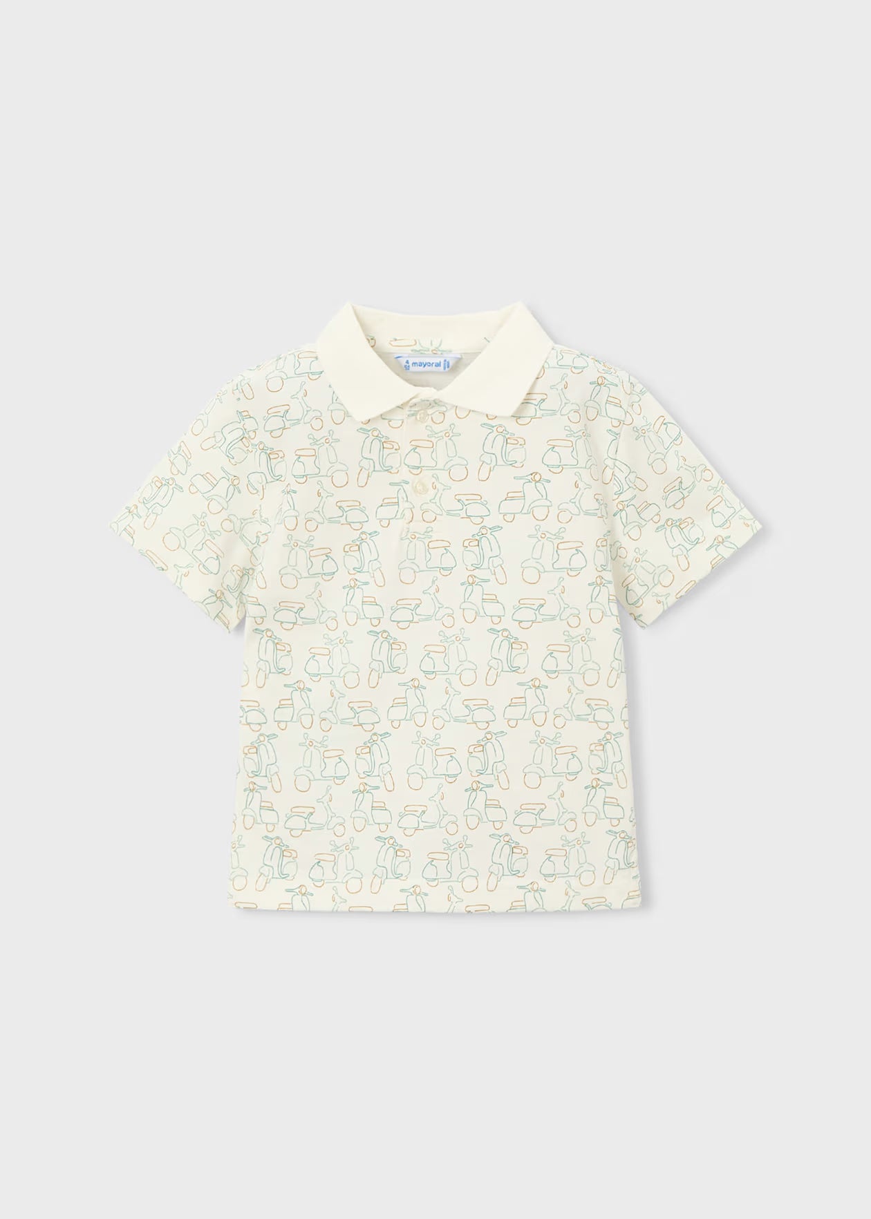 Polo manga corta estampado niño