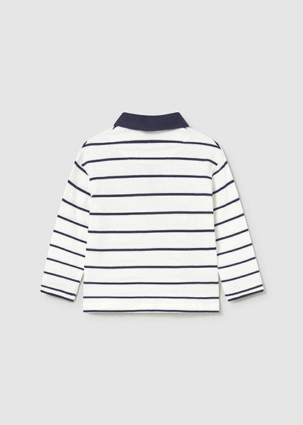 Polo Manga Larga Contrastes