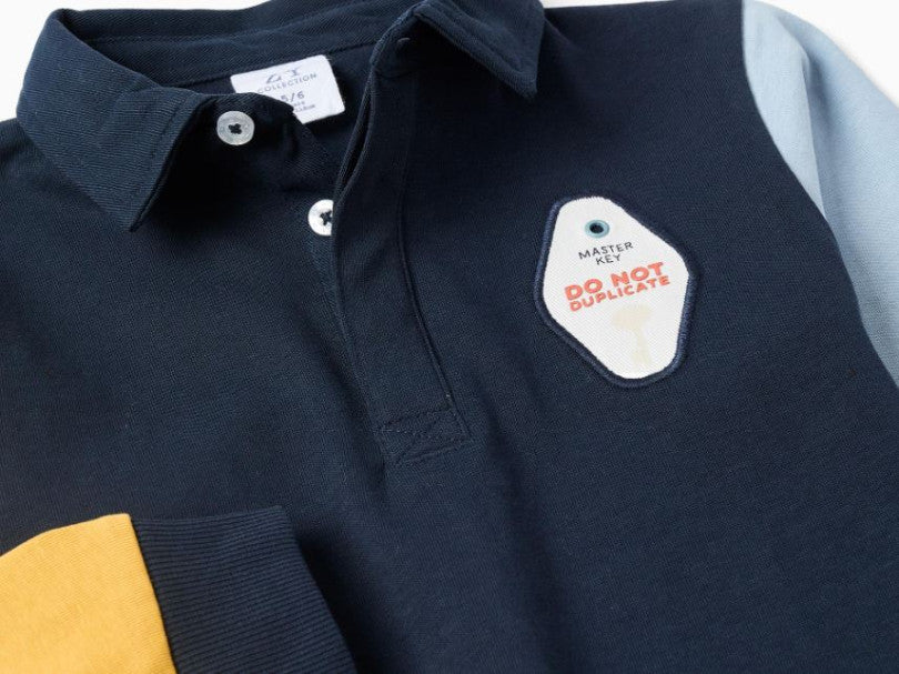 Camiseta Polo Tricolor Zippy