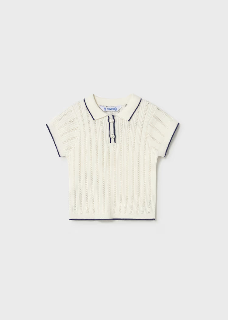 Polo manga corta tricot