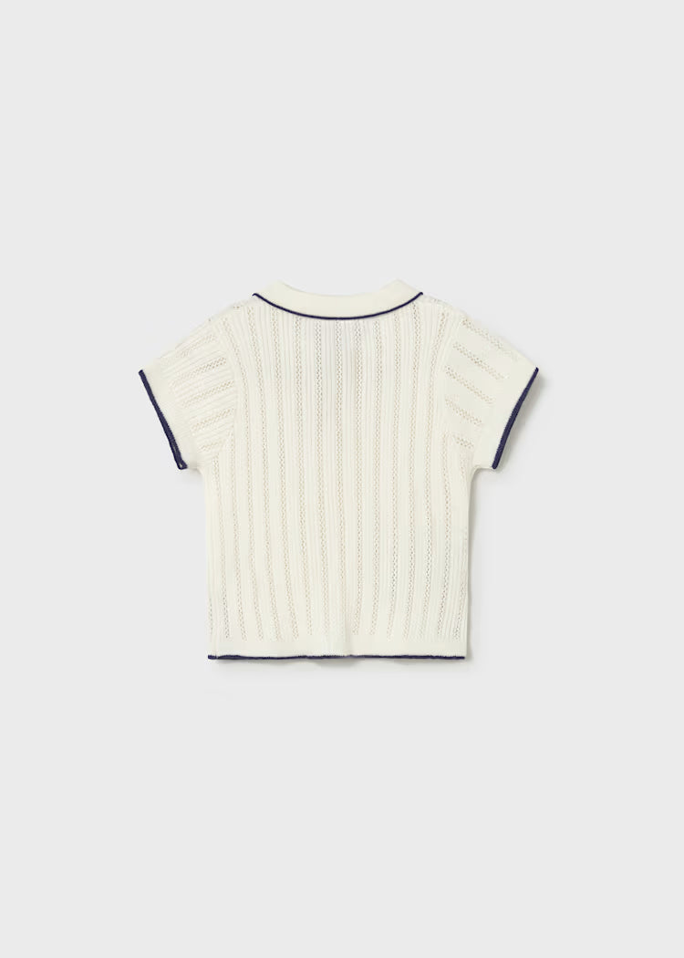 Polo manga corta tricot