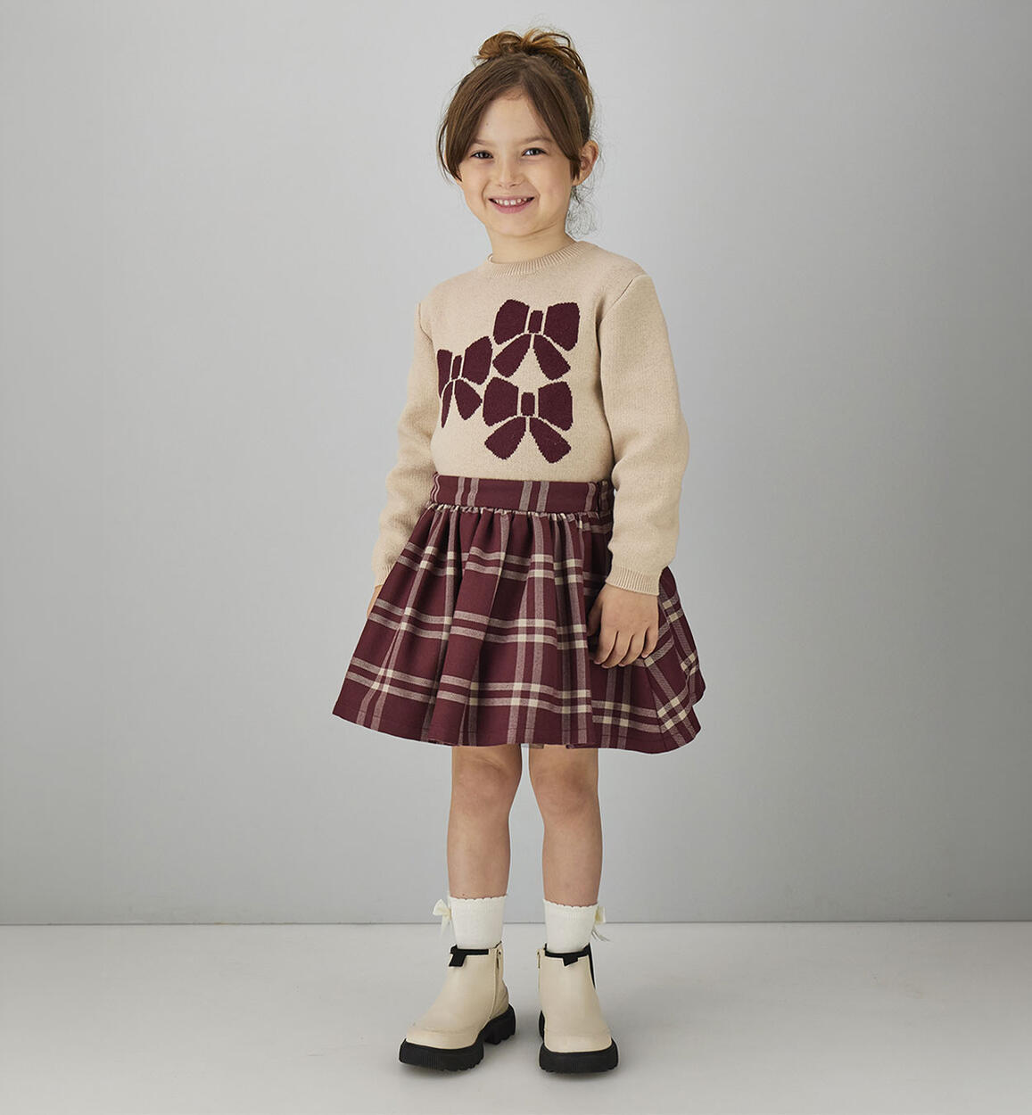 Jersey de punto liso lazos