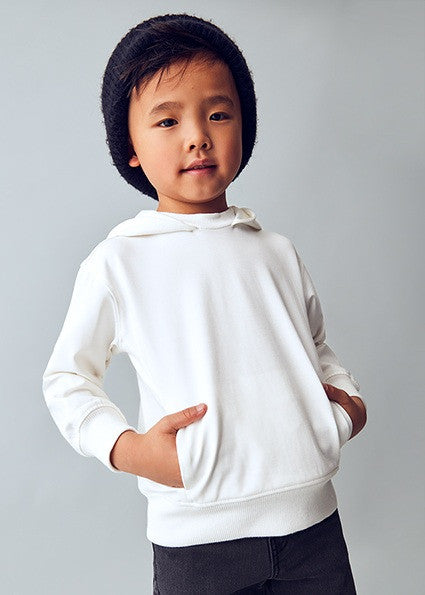Sudadera capucha verde niño