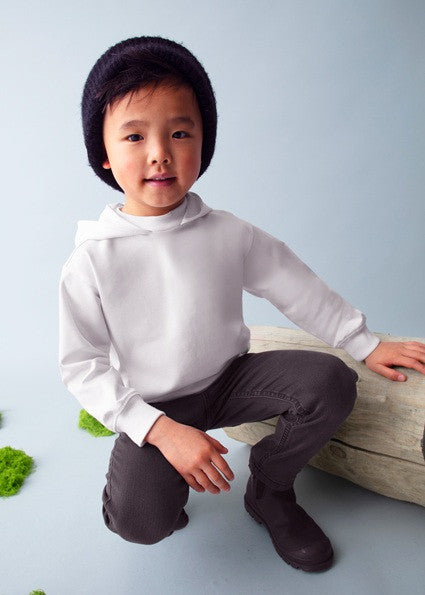 Sudadera capucha verde niño