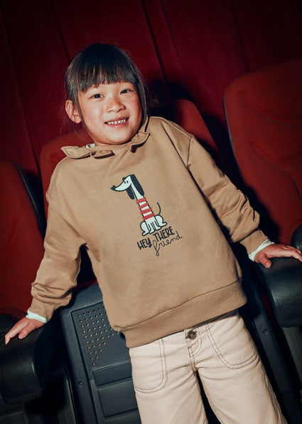 Sudadera Cuello Volante