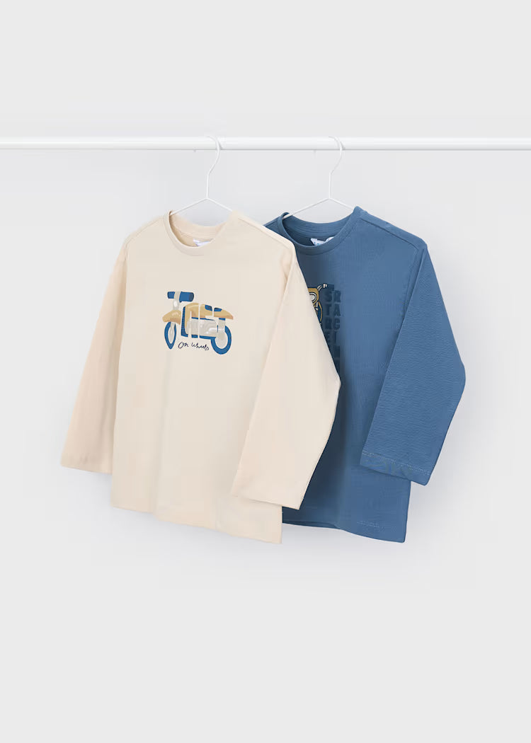 Set camisetas manga larga niño