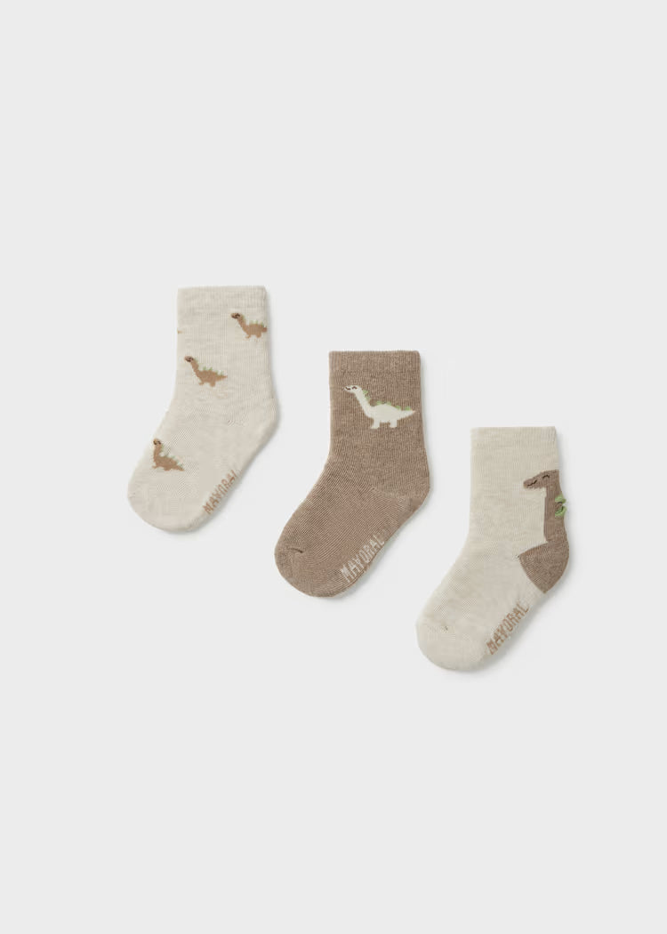 Pack calcetines motivo dinos bebé niño