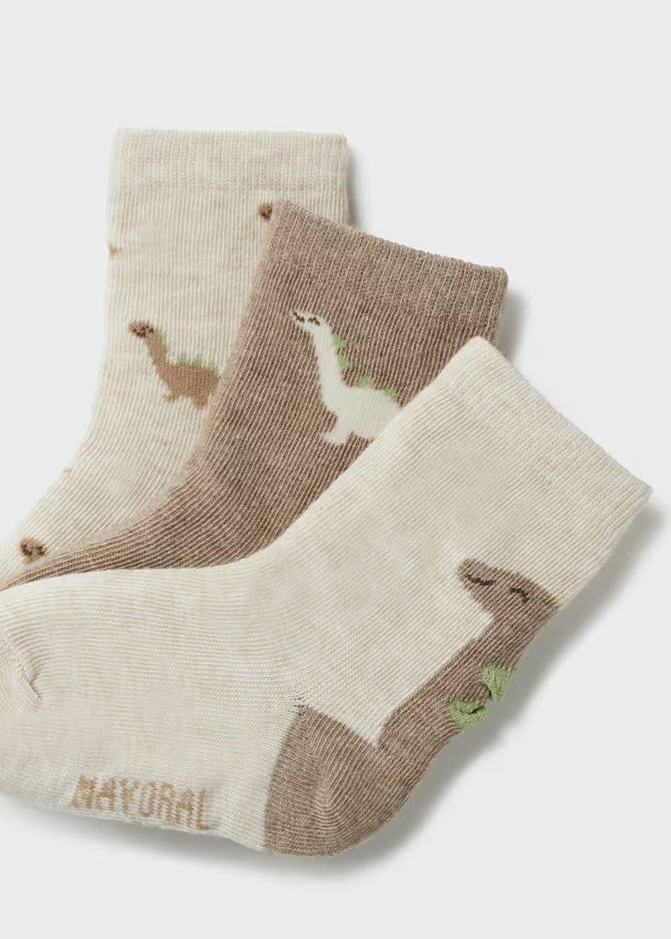 Pack calcetines motivo dinos bebé niño