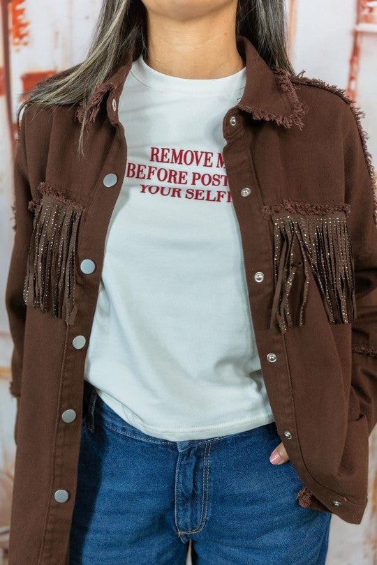 Sobrecamisa Flecos Brillo