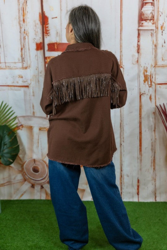 Sobrecamisa Flecos Brillo