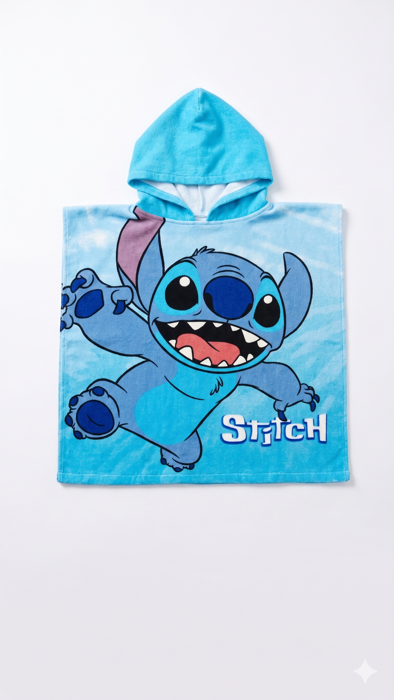 Poncho playa Stitch unisex