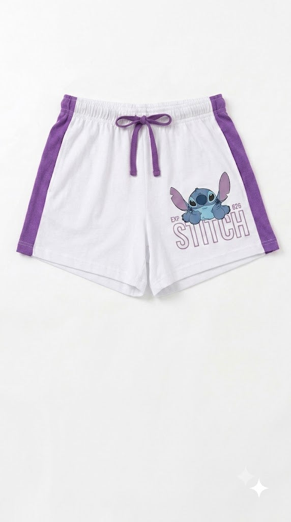 Conjunto stitch violeta niña