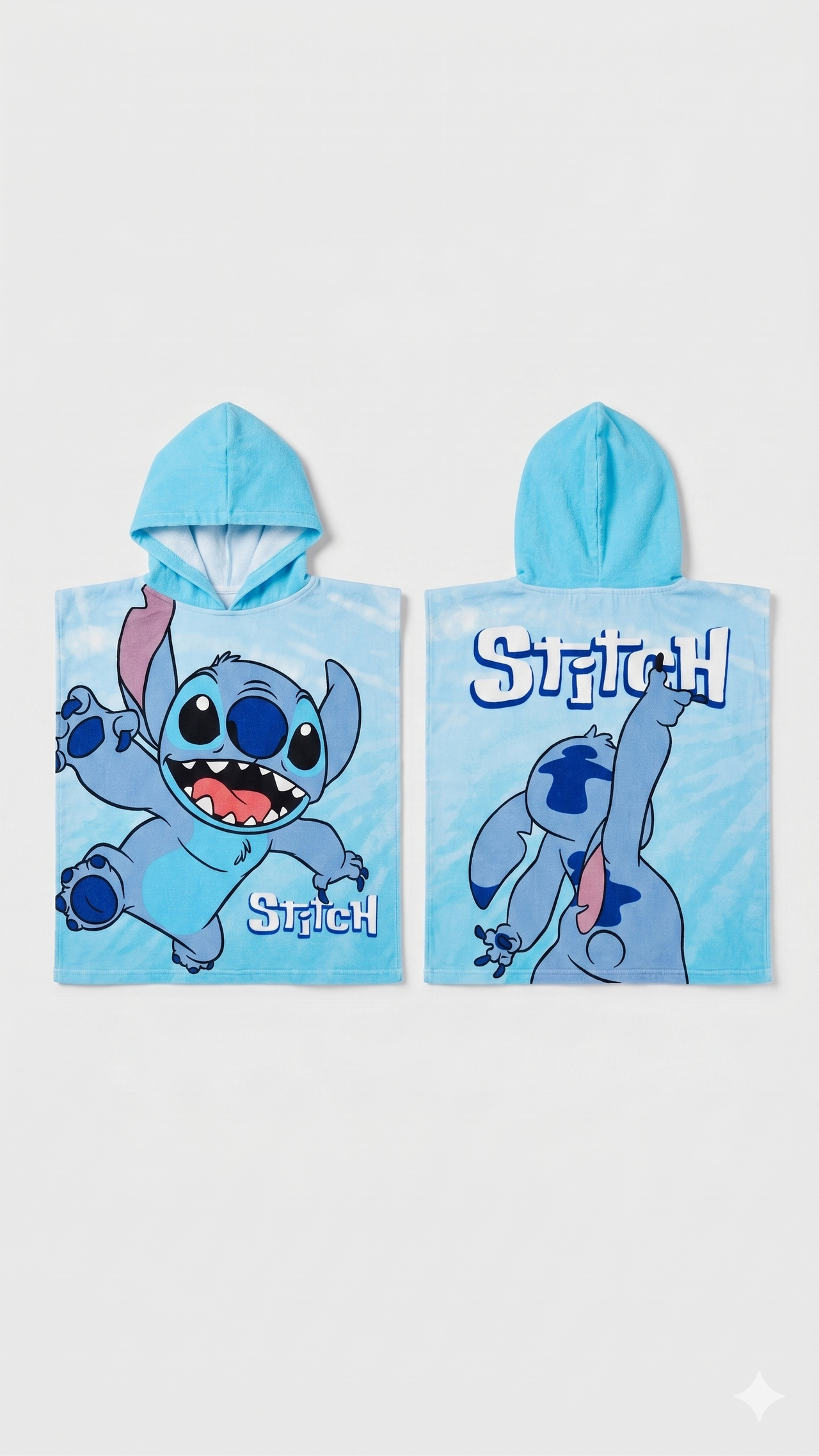 Poncho playa Stitch unisex
