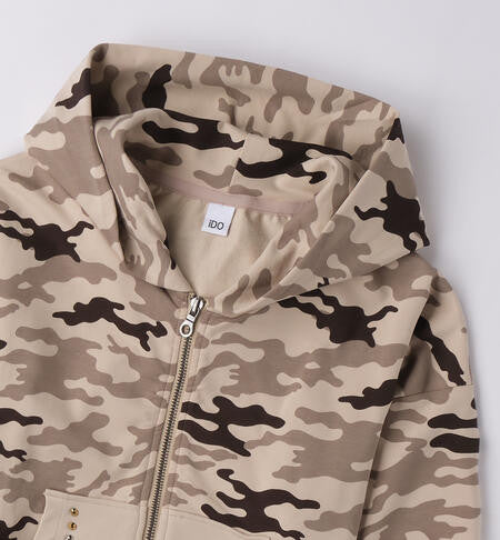 Sudadera Abierta Mangas Largas Con Cremallera O Botones