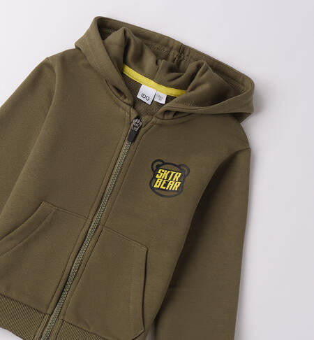 Sudadera Abierta Mangas Largas Con Cremallera