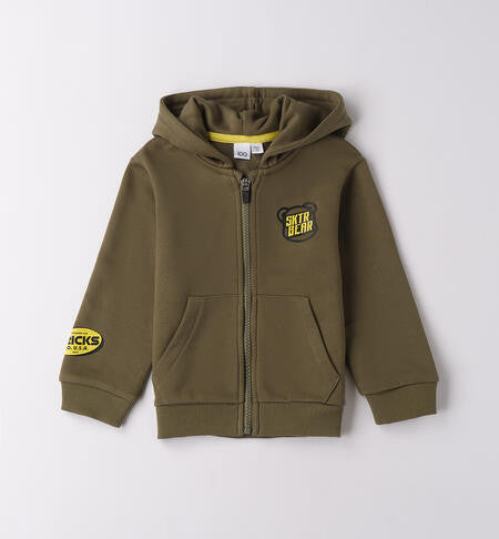 Sudadera Abierta Mangas Largas Con Cremallera