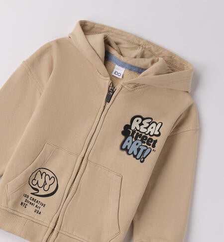 Sudadera Abierta Mangas Largas Con Cremallera