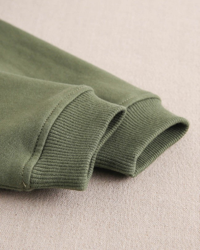 Sudadera De Bebé Niño Verde Con Capucha Y Motivo De Elefante