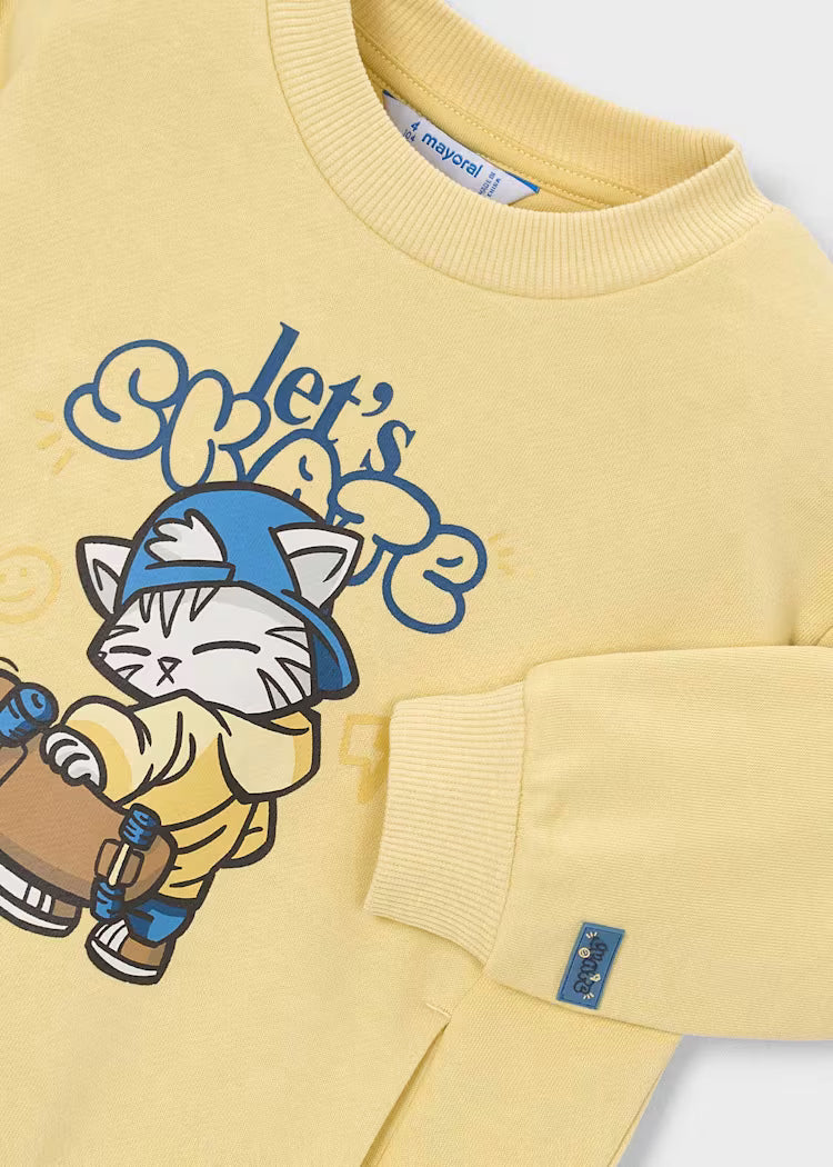 Sudadera niño cuello redondo Skate