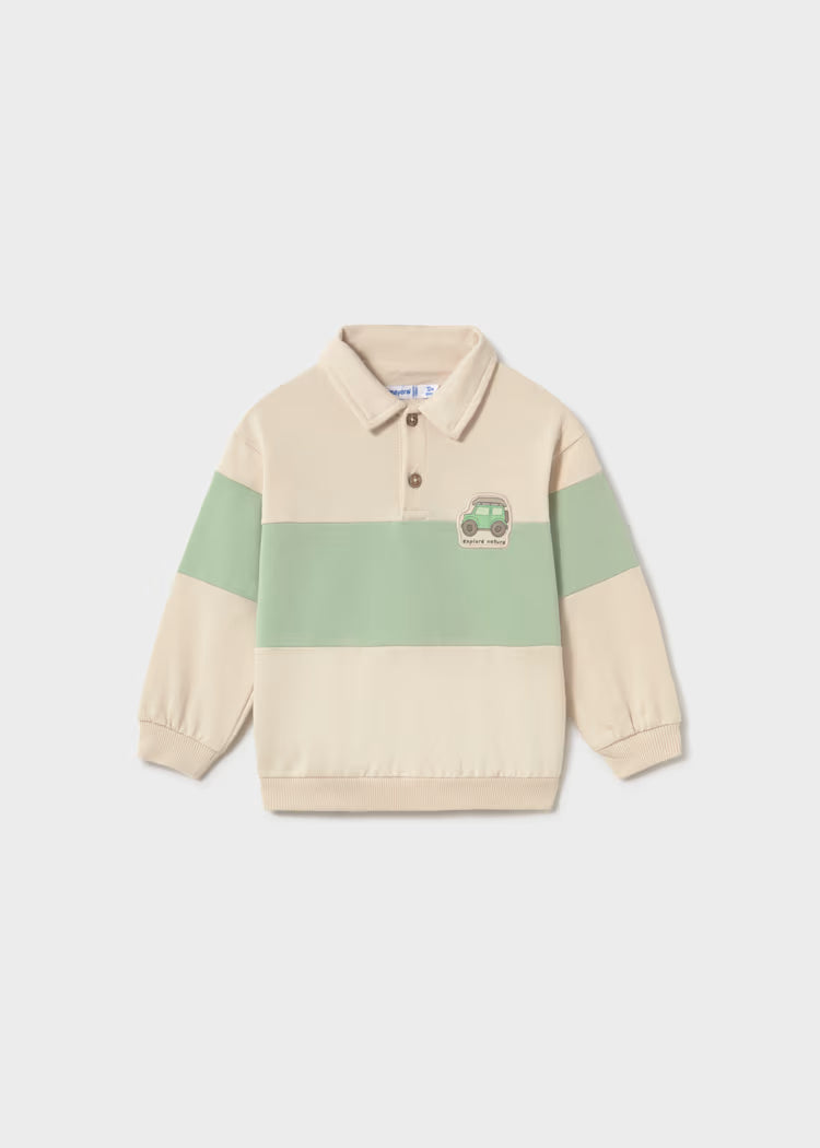 Pullover cuello polo