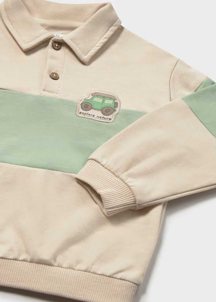 Pullover cuello polo