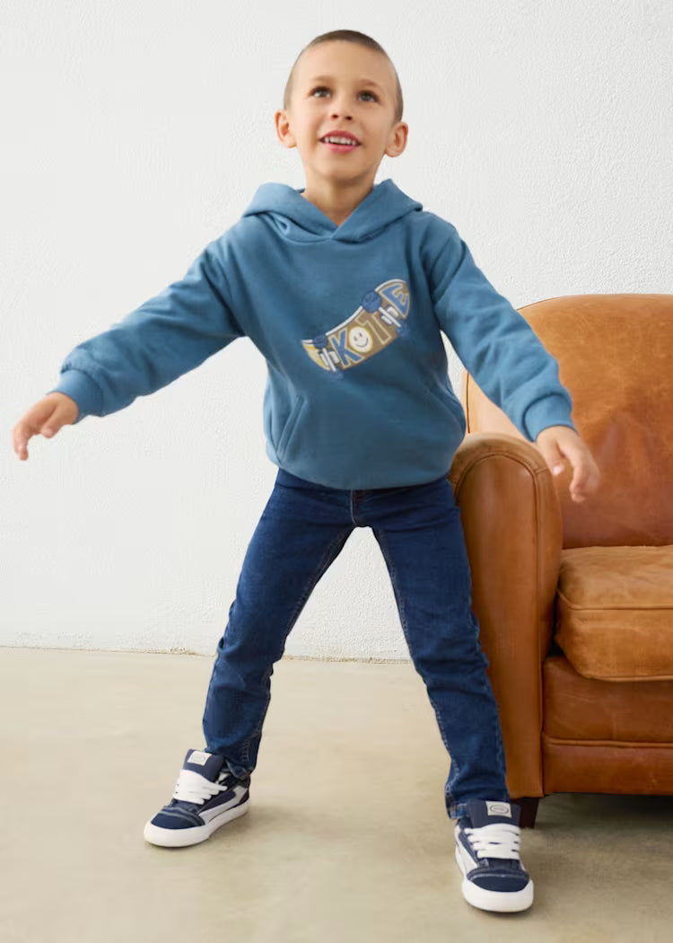 Sudadera con capucha y relieve de Skate niño