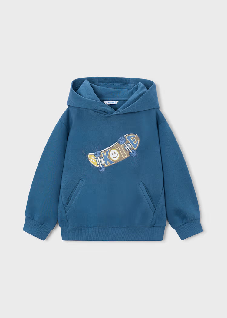 Sudadera con capucha y relieve de Skate niño