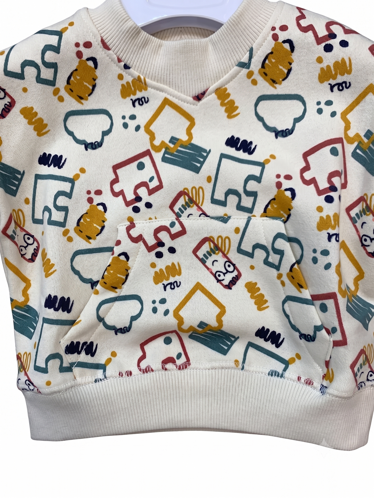 Sudadera de felpa estampada bebé niño